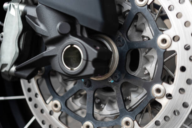 istock Motorcycle wheel with ABS brakes 1023372942