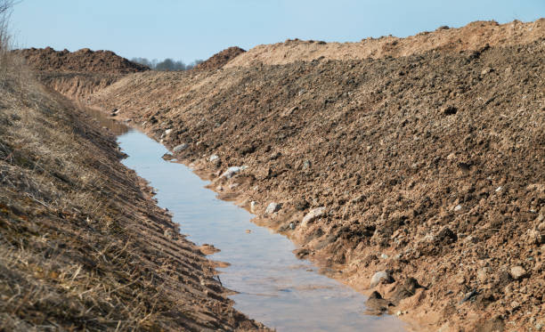 istock New water catchment canal. 1023402524