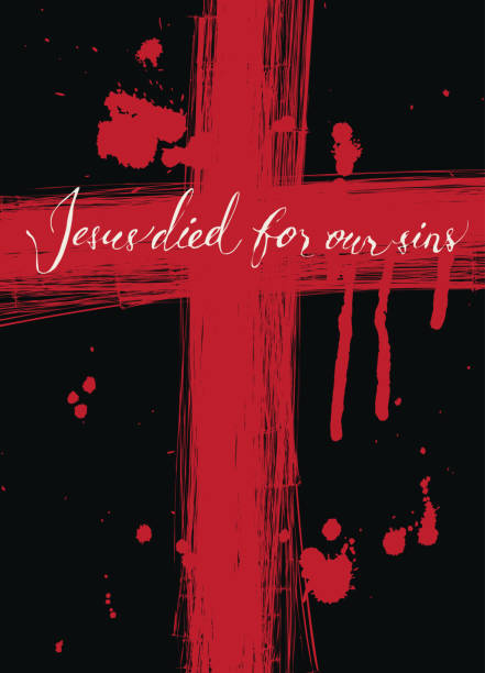 istock Vector banner with bloody cross and inscription 1023412978