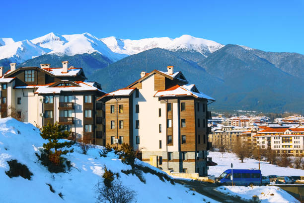 istock Winter panorama in Bansko, Bulgaria 1023414150