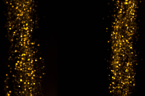 istock Golden glitter dust particles frame border 1023418260