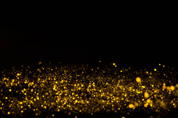 istock Golden glitter dust particles frame border 1023418516