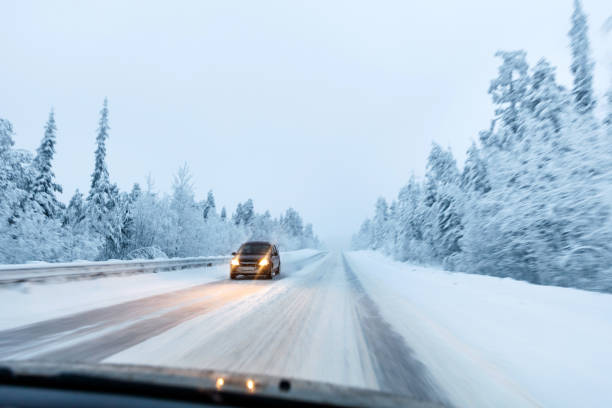 istock Safety on the winter road 1023423022