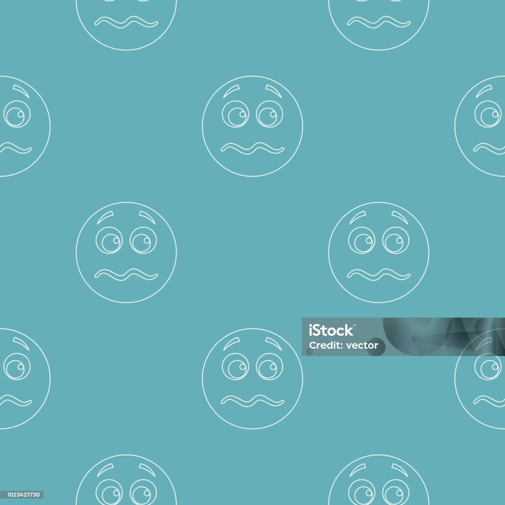 Smiling Repeating Pattern Smile Pattern Vector Seamless Stock Illustration - Download Image Now ...