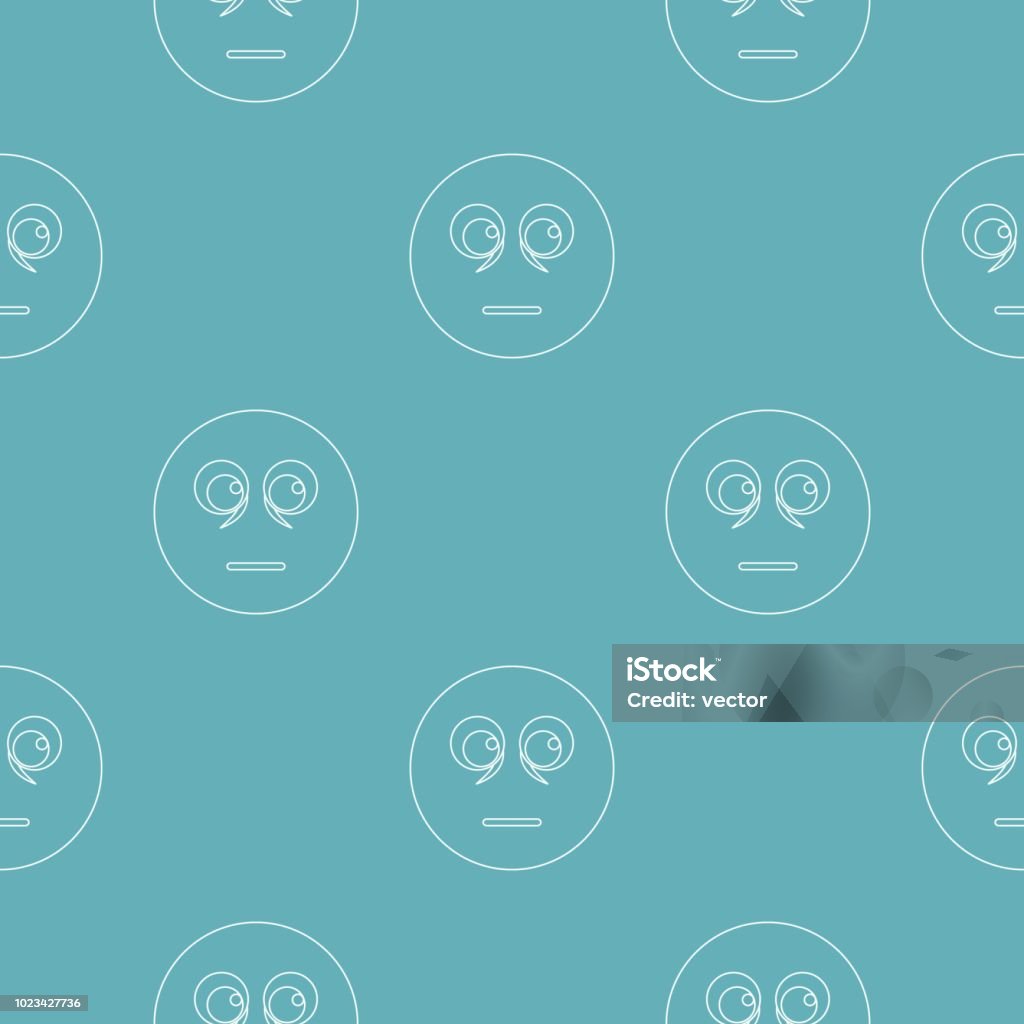Smiling Repeating Pattern Smile Pattern Vector Seamless Stock Illustration - Download Image Now ...