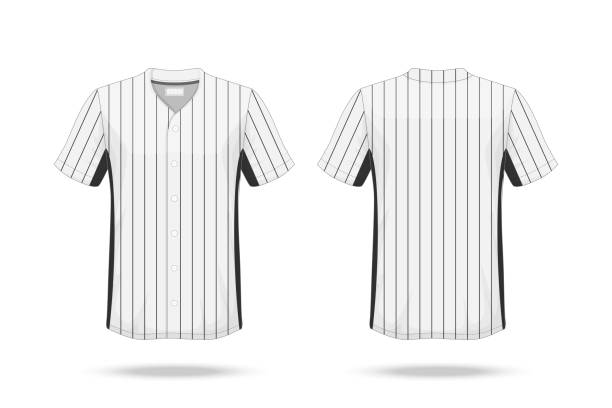 istock Specification Baseball T Shirt Mockup  isolated on white background , Blank space on the shirt for the design and placing elements or text on the shirt , blank for printing , vector illustration 1023428456
