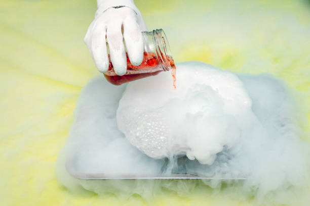 istock Hand and steam with ice. 1023439410