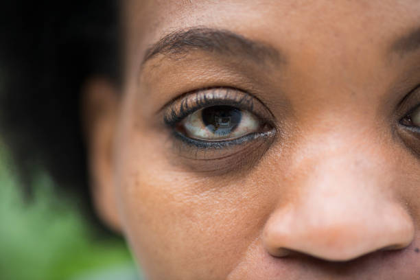 istock Close up of an young woman's face 1023450036