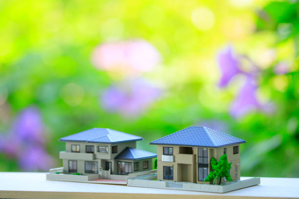 istock Natural landscape and house model 1023456148