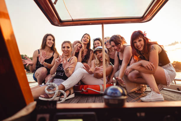 istock Ladies celebrating bachelorette party 1023456654