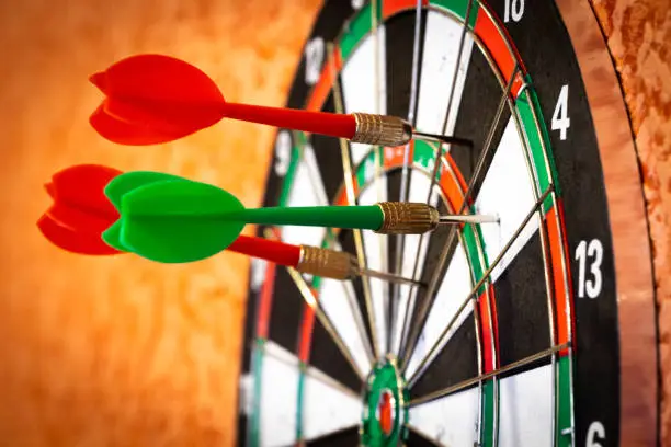 Photo of Darts in the target