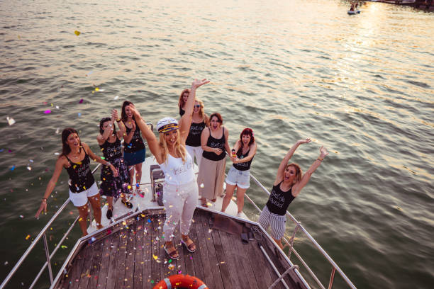 istock Ladies celebrating bachelorette party 1023456908