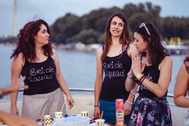 istock Ladies celebrating bachelorette party 1023459512