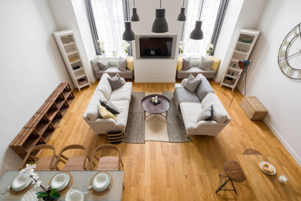 istock Mountain style living room 1023472926