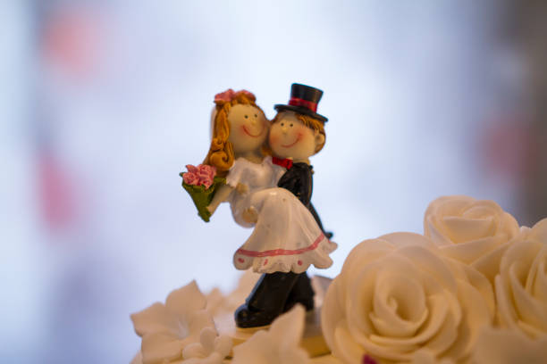 Bride and groom and akebia