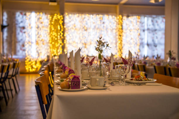 istock Wedding decoration at a wedding in the Faroe Islands 1023479610