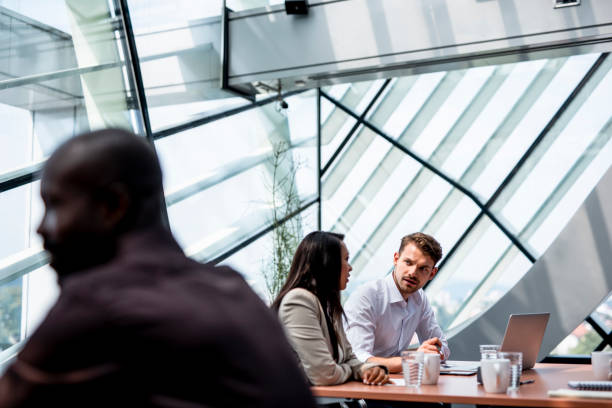 istock Business people having a meeting in office 1023481342