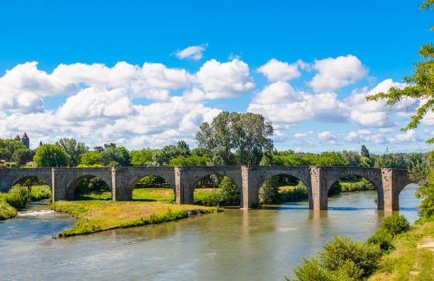 istock Old stone bridge in France 1023491068