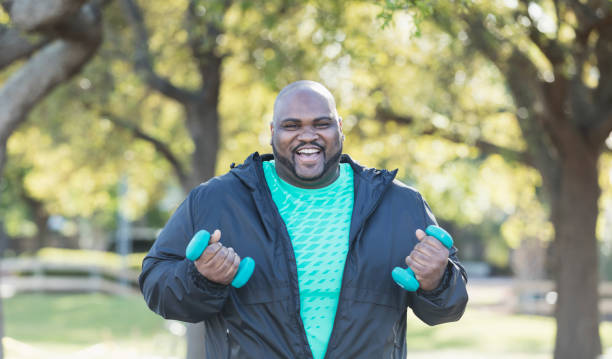 istock Mature African-American man exercising 1023502122
