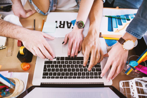 istock Close up of a hands on a keyboard 1023504778