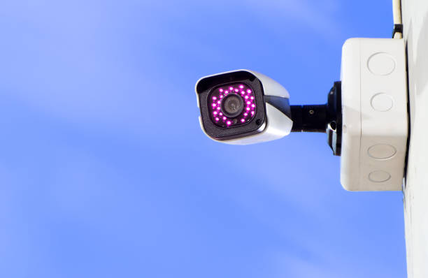 istock Wireless security cameras are closed-circuit television (CCTV) cameras that transmit a video and audio signal to a wireless receiver through a radio band 1023505758