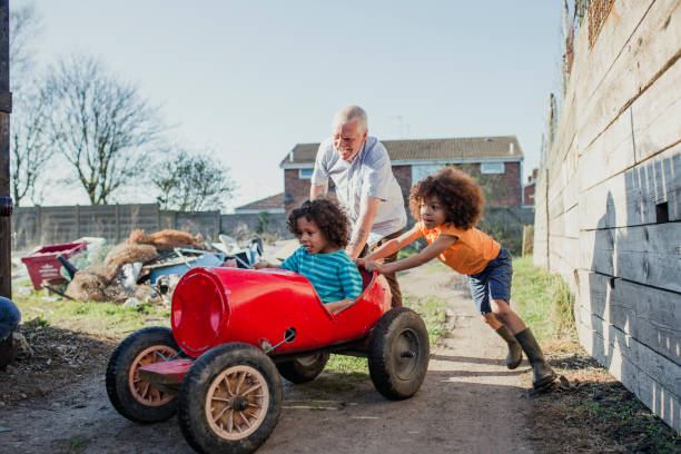 istock Playing on a Go-Kart with Grandad 1023514196
