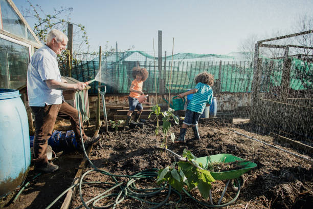 istock Starting a Water Fight in the Allotment 1023517796