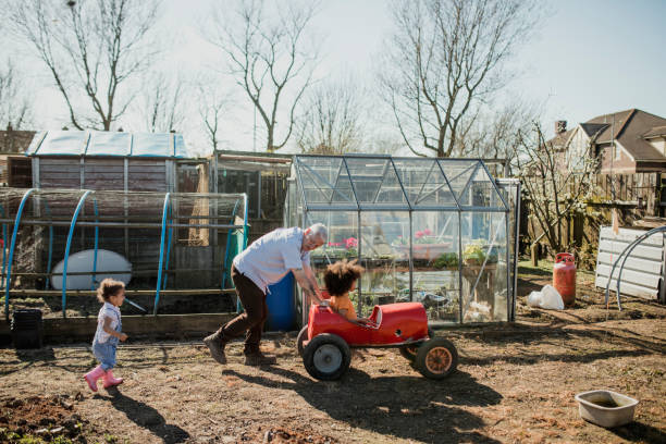 istock Go-Kart Fun at Grandad's Allotment 1023520732