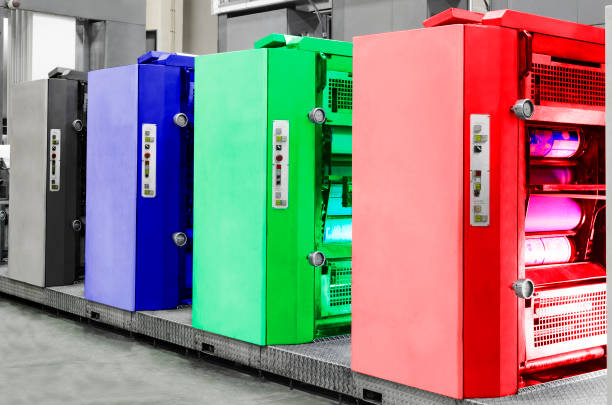 istock Printing presses at work in the printing 1023523224