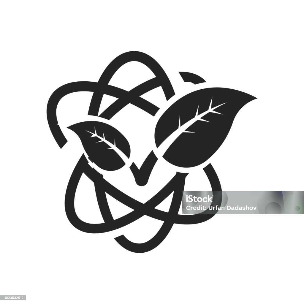 Eco energy source icon vector sign and symbol isolated on white background, Eco energy source logo concept Eco energy source icon vector isolated on white background for your web and mobile app design, Eco energy source logo concept Atom stock vector