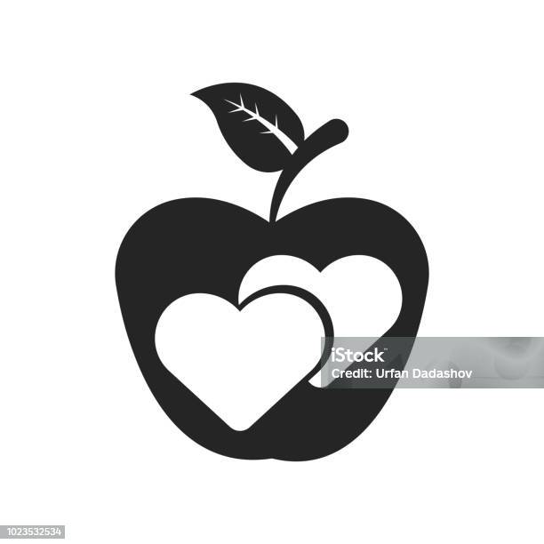 Apple Icon Vector Sign And Symbol Isolated On White Background Apple Logo Concept Stock Illustration - Download Image Now