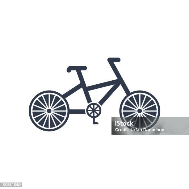 Bicycle Icon Vector Sign And Symbol Isolated On White Background Bicycle Logo Concept Stock Illustration - Download Image Now