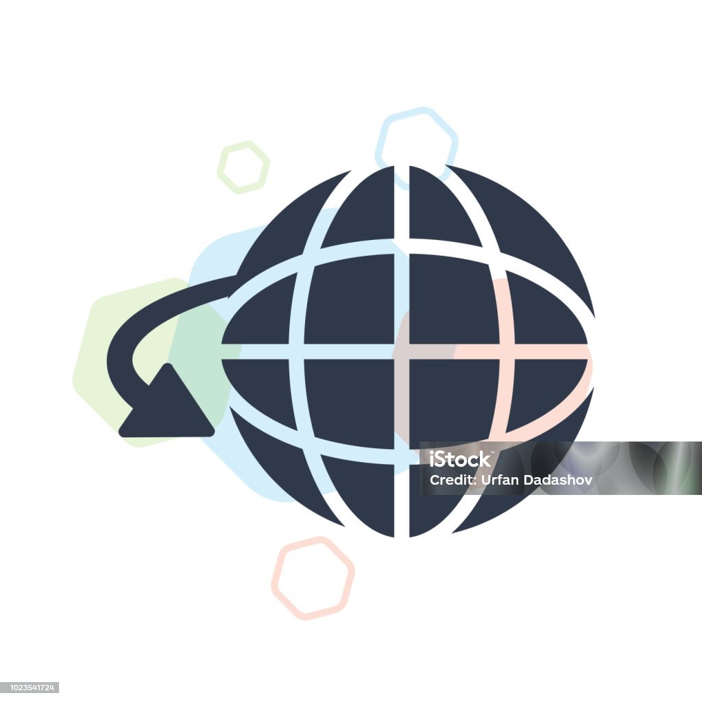 Energy globe icon vector sign and symbol isolated on white background, Energy globe logo concept Energy globe icon vector isolated on white background for your web and mobile app design, Energy globe logo concept Abstract stock vector