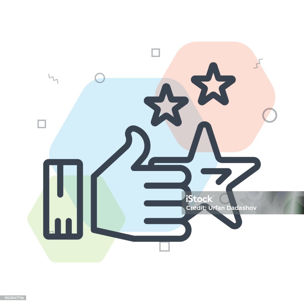 Like icon vector sign and symbol isolated on white background, Like logo concept Like icon vector isolated on white background for your web and mobile app design, Like logo concept Abstract stock vector