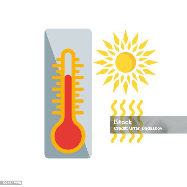 Hot Icon Vector Sign And Symbol Isolated On White Background Hot Logo Concept Stock Illustration - Download Image Now