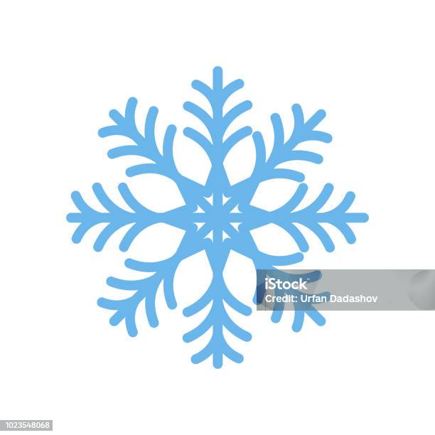 Flocon De Neige Icône Vector Signe Et Le Symbole Isolé Sur Fond Blanc Concept Logo Flocon De Neige Vecteurs libres de droits et plus d'images vectorielles de Flocon de neige - Neige