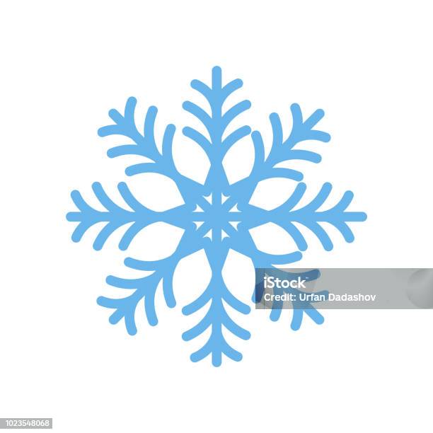 Snowflake Icon Vector Sign And Symbol Isolated On White Background Snowflake Logo Concept Stock Illustration - Download Image Now