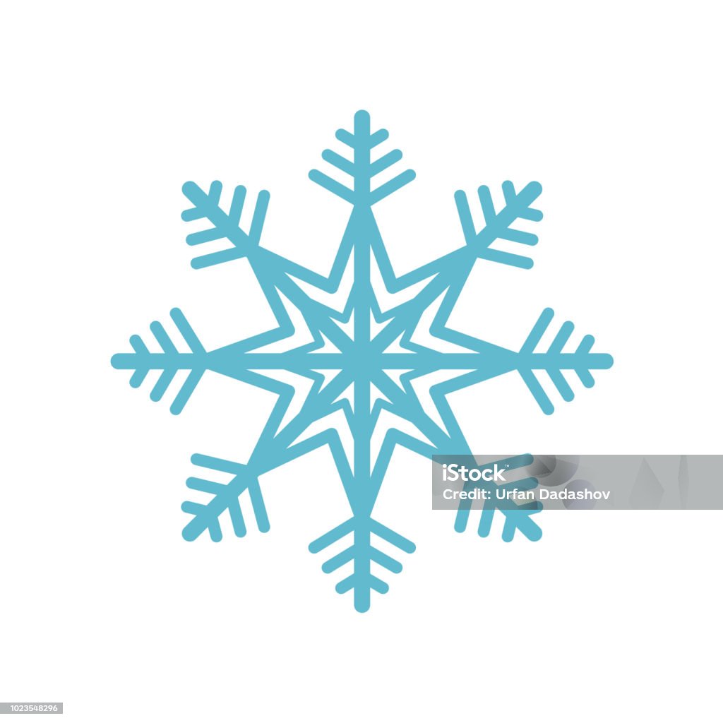 Snowflake icon vector sign and symbol isolated on white background, Snowflake logo concept Snowflake icon vector isolated on white background for your web and mobile app design, Snowflake logo concept Snowflake Shape stock vector