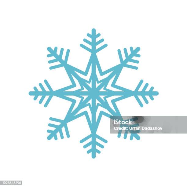 Snowflake Icon Vector Sign And Symbol Isolated On White Background Snowflake Logo Concept Stock Illustration - Download Image Now