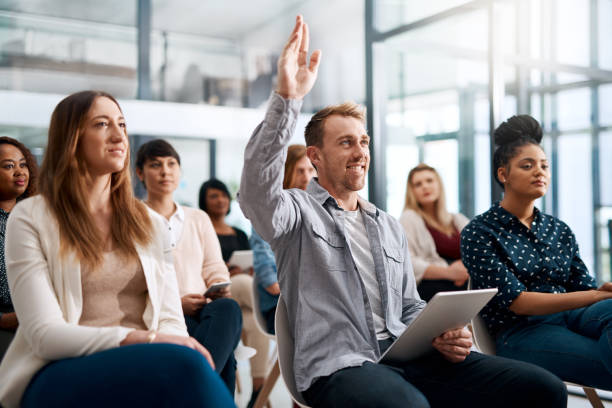 istock Everyones getting in on the conference 1023551858