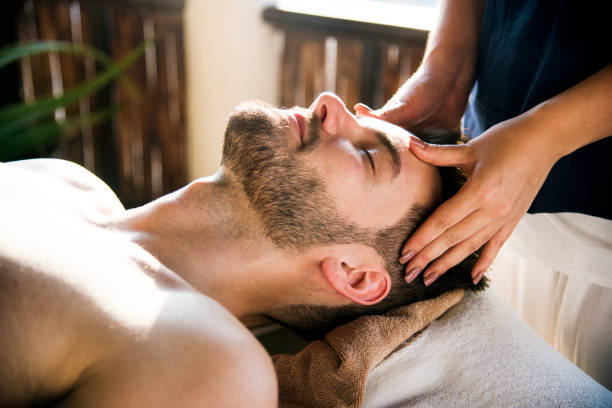 istock Woman relaxing from a spa treatment 1023552622