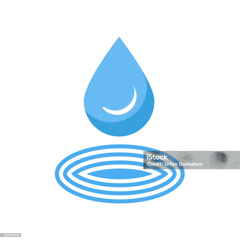 Water drop icon vector sign and symbol isolated on white background, Water drop logo concept Water drop icon vector isolated on white background for your web and mobile app design, Water drop logo concept Abstract stock vector