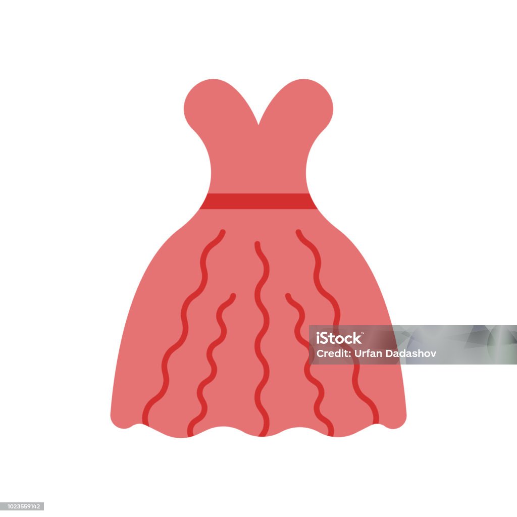 Wedding dress icon vector sign and symbol isolated on white background, Wedding dress logo concept Wedding dress icon vector isolated on white background for your web and mobile app design, Wedding dress logo concept Adult stock vector