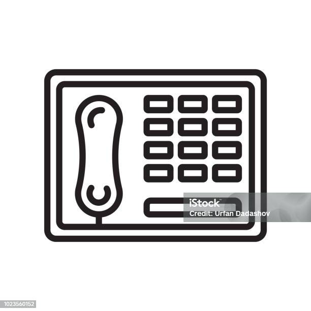 Phone Icon Vector Sign And Symbol Isolated On White Background Phone Logo Concept Stock Illustration - Download Image Now