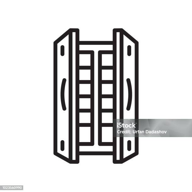 Fridge Icon Vector Sign And Symbol Isolated On White Background Fridge Logo Concept Stock Illustration - Download Image Now