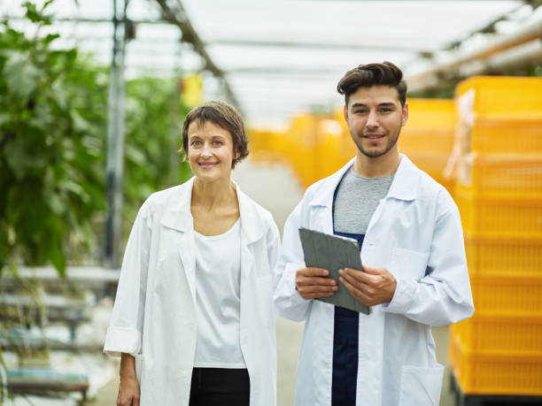 istock Smiling professional workers of plantation 1023562352