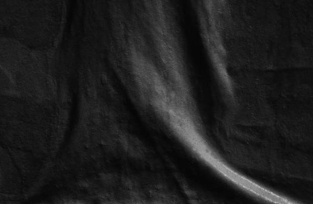 istock Dark black blank paper background creased crumpled surface / Old torn ripped posters scary grunge textures 1023562984
