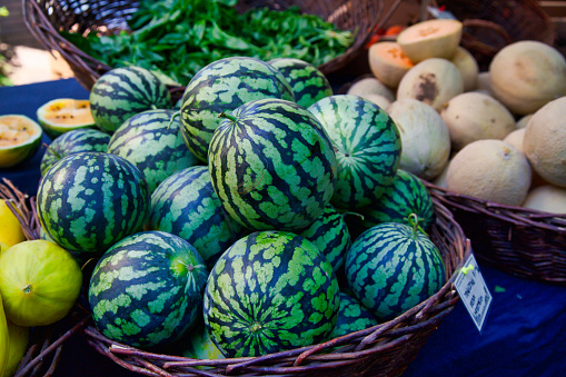 farmer's market watermelons