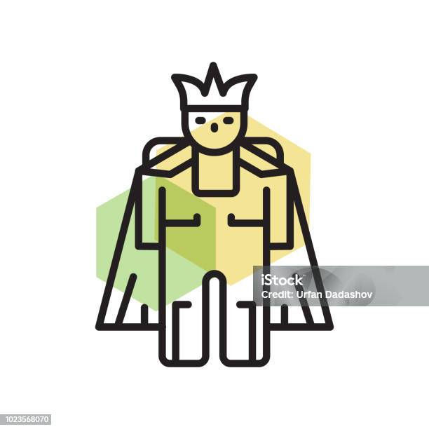 Prinzsymbol Vektor Zeichen Und Symbol Isoliert Auf Weißem Hintergrund