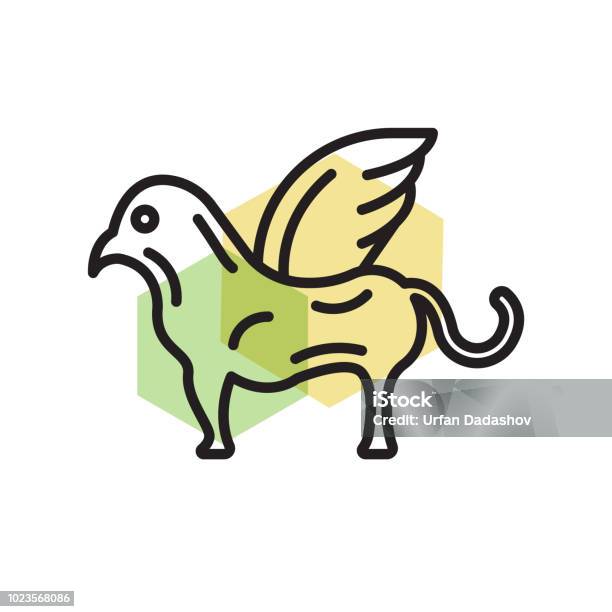 Chimera Icon Vector Sign And Symbol Isolated On White Background Chimera Logo Concept Stock Illustration - Download Image Now
